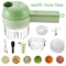 Electric Vegetable Chopper, Food Processor for Slicing Dicing, Garlic Press Slicer Mixer for Kitchen Meal Prep