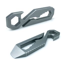 stainless steel wrench tool, portable bottle opener, outdoor hiking camping gear, hot sale multifunction gadget