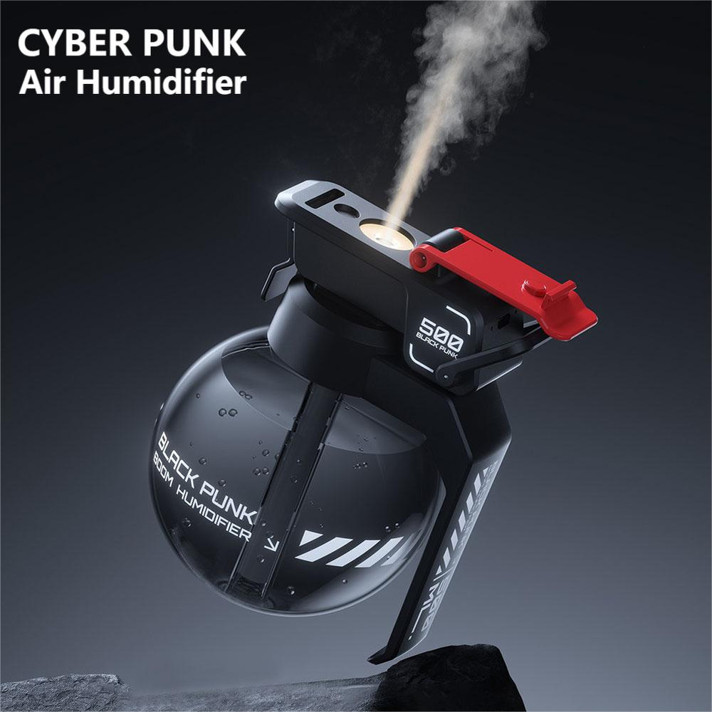 Cyberpunk Grenade Air Humidifier E-sports Desktop Diffuser, Essential Oil Aroma Diffuser for Home, Unique Gaming Decor