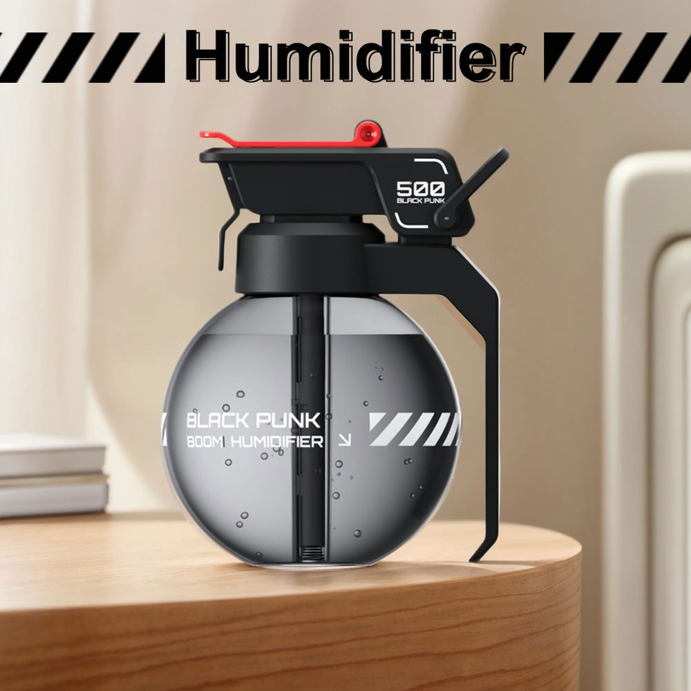 Cyberpunk Grenade Air Humidifier E-sports Desktop Diffuser, Essential Oil Aroma Diffuser for Home, Unique Gaming Decor