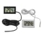 Digital LCD Thermometer With Probe for Aquarium, Indoor Temperature Sensor, Mini Fridge and Home Thermometer
