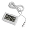 Digital LCD Thermometer With Probe for Aquarium, Indoor Temperature Sensor, Mini Fridge and Home Thermometer