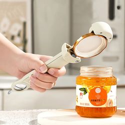 adjustable kitchen tool gadget, multifunctional retractable bottle opener, stainless steel manual can opener