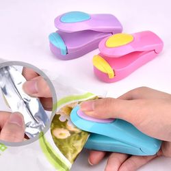 mini portable food clip heat sealing machine, kitchen accessories tools, home snack bag sealer utensils gadget