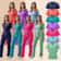Womens Medical Scrubs Uniform Nurse Scrub Set with Pocket Top & Pants 2 Piece Work Wear