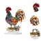 Creative Colorful Beautiful Rooster Ornament 2D Flat Acrylic Mascot Statue for Home Bookshelf, Office Desk & Friend Gift