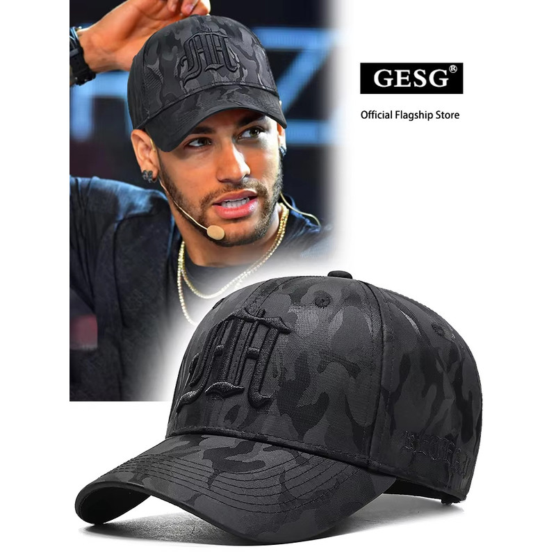Mens Camouflage Tactical Baseball Cap, Embroidered Military Cap, All-Season Fashion Hard Top Hat