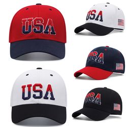 usa side flag men's hip hop hat, street style baseball hat for women, outdoor sunshade decorative cap