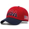 USA Side Flag Men's Hip Hop Hat, Street Style Baseball Hat for Women, Outdoor Sunshade Decorative Cap