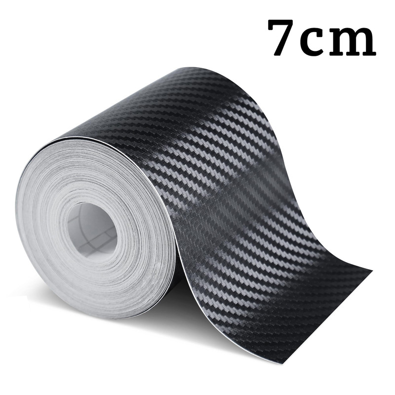 Nano Carbon Fiber Car 3D Tape Mirror Protector Strip, Waterproof Adhesive for Scratch Protection