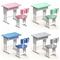 Miniature School Desk & Chair Set, Simulated Dollhouse Furniture Model for Pretend Play, Classroom Decor, and Play House