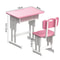 Miniature School Desk & Chair Set, Simulated Dollhouse Furniture Model for Pretend Play, Classroom Decor, and Play House