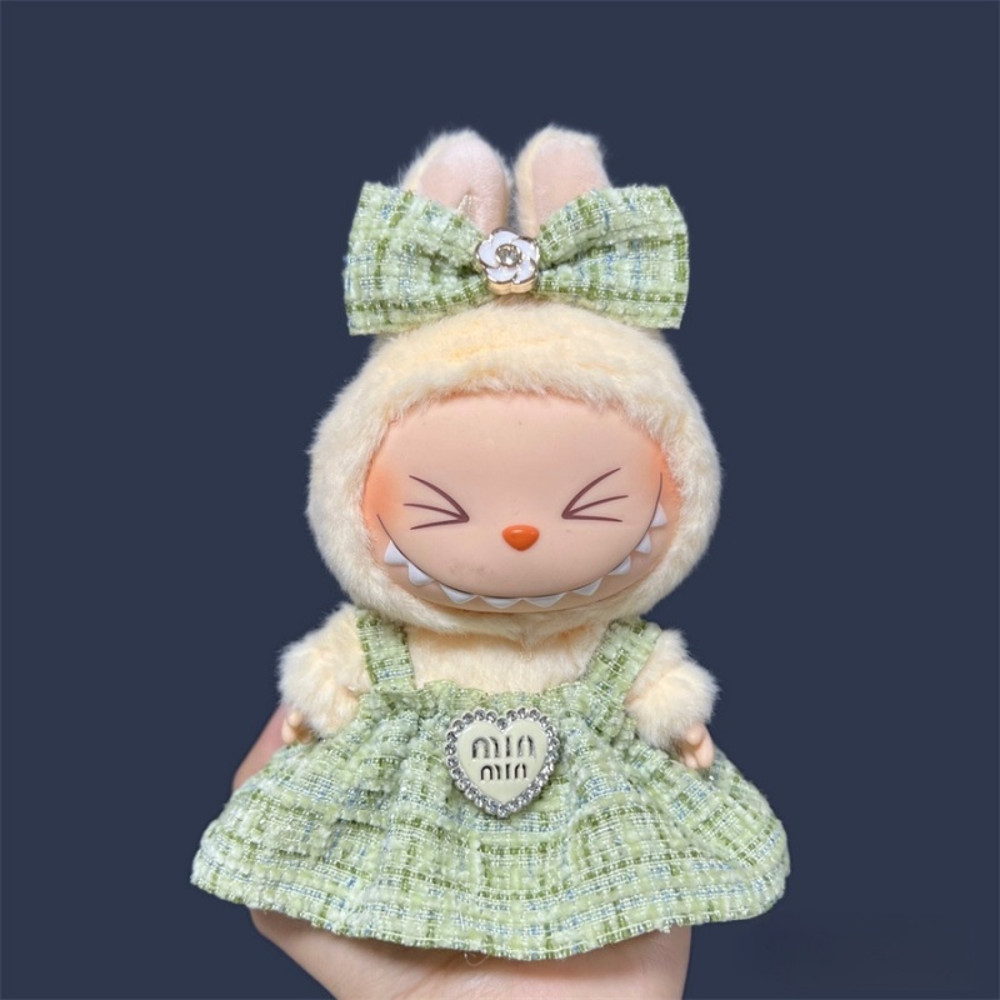 17cm Labubu Doll Skirt Outfit, Cute DIY Clothes & Fashion Accessories Gift for Plush Lovers