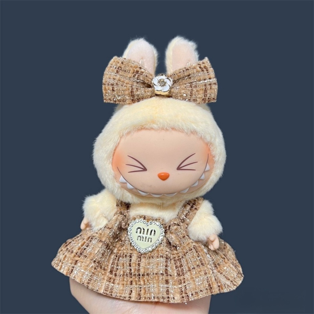 17cm Labubu Doll Skirt Outfit, Cute DIY Clothes & Fashion Accessories Gift for Plush Lovers