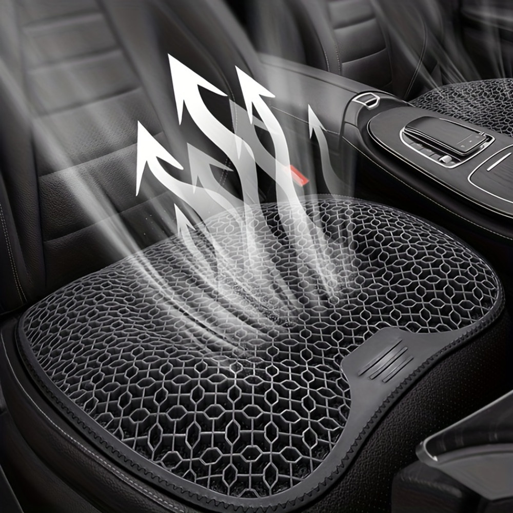 Gel Seat Cushion With Honeycomb Design Breathable Washable Pad For Car Office Ergonomic Support 4