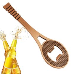 creative tennis bottle opener, zinc alloy beer opener, flat tennis racket bottle opener kitchen bar accessory
