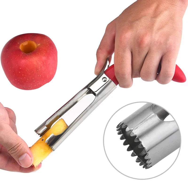 Fruit Core Pulling Maker Stainless Steel Apple Corer Pear Core Remover Vegetable Coring Kitchen Too 1