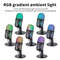 USB Microphone For Gaming And Streaming PC Mac Mic With RGB Lights Mute Noise Reduction Stereo Moni 3