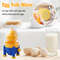 Manual Egg Scrambler Shaker Egg Yolk Mixer, Kitchen Gadget, Portable Egg Puller Mixer Golden Maker Tool