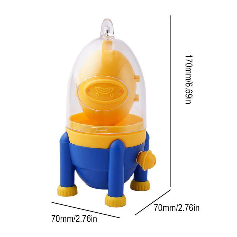 Manual Egg Scrambler Shaker Egg Yolk Mixer, Kitchen Gadget, Portable Egg Puller Mixer Golden Maker Tool