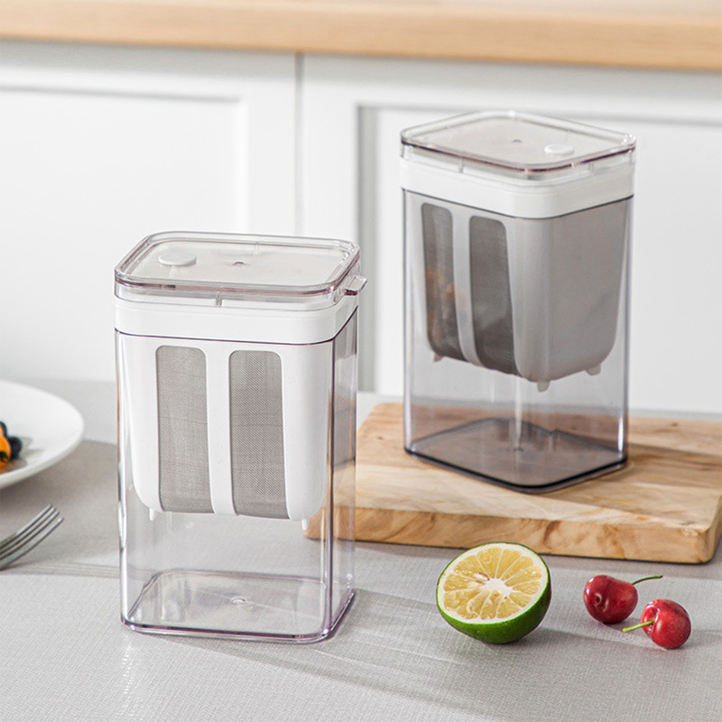 Greek Yogurt Strainer 1800ml with Filter Cloth, Whey Separator for Home Use, Kitchen Yogurt Making Filtration Tool