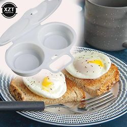 microwave cooking eggs steamer mold, food grades plastic egg poacher, kitchen cooking tool for fried eggs