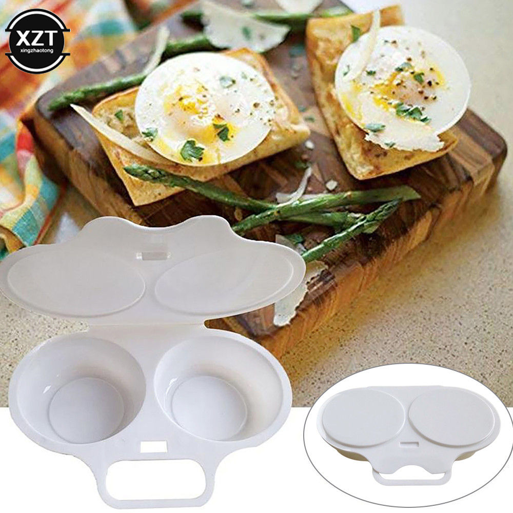 Microwave Cooking Eggs Steamer Mold, Food Grades Plastic Egg Poacher, Kitchen Cooking Tool for Fried Eggs