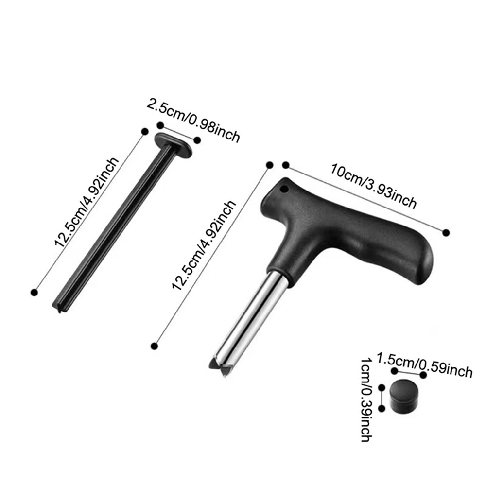 Coconut Opener Tool Black Water Punch Tap, Drill Straw Cutter for Fruit Opening, Kitchen Tool Gift Idea