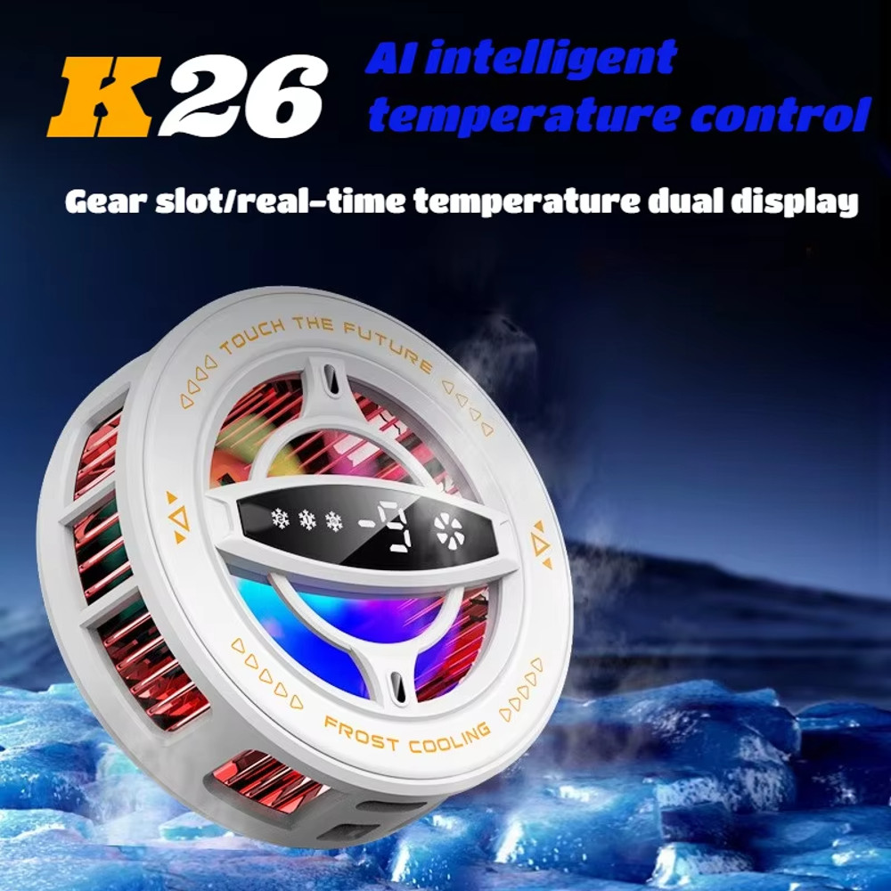 Mobile Cooler With Magnetic Back Clip RGB Light 2 In 1 Semiconductor Radiator For IOS Android PUBG 1