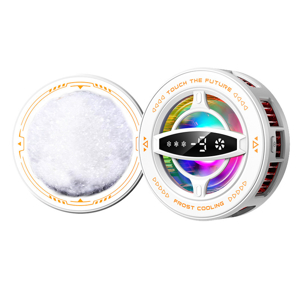 Mobile Cooler With Magnetic Back Clip RGB Light 2 In 1 Semiconductor Radiator For IOS Android PUBG 0