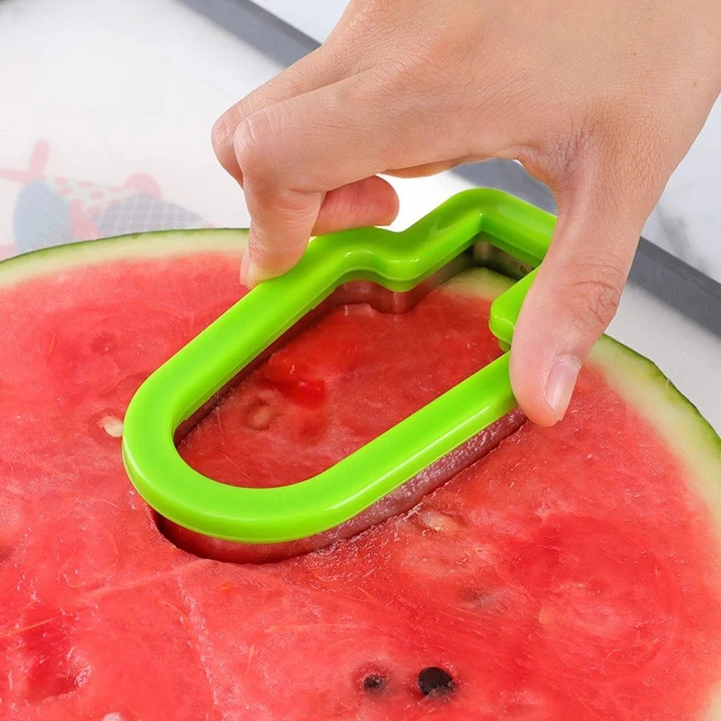 Watermelon Cutter Mold Tool, Kitchen Gadget for Fruit Platter, Ice Cream Popsicle Shape Watermelon Slice Molder