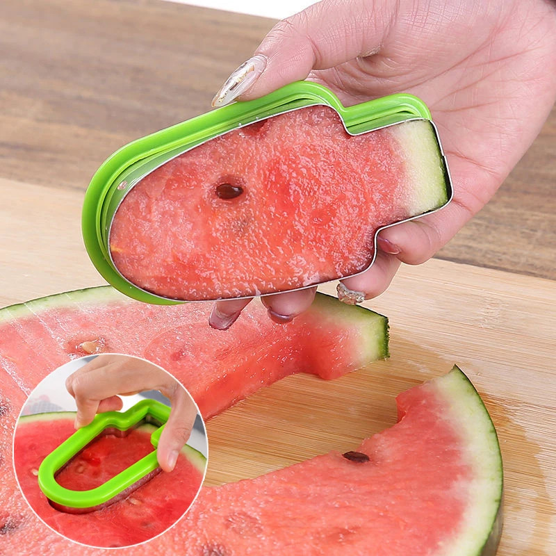 Watermelon Cutter Mold Tool, Kitchen Gadget for Fruit Platter, Ice Cream Popsicle Shape Watermelon Slice Molder