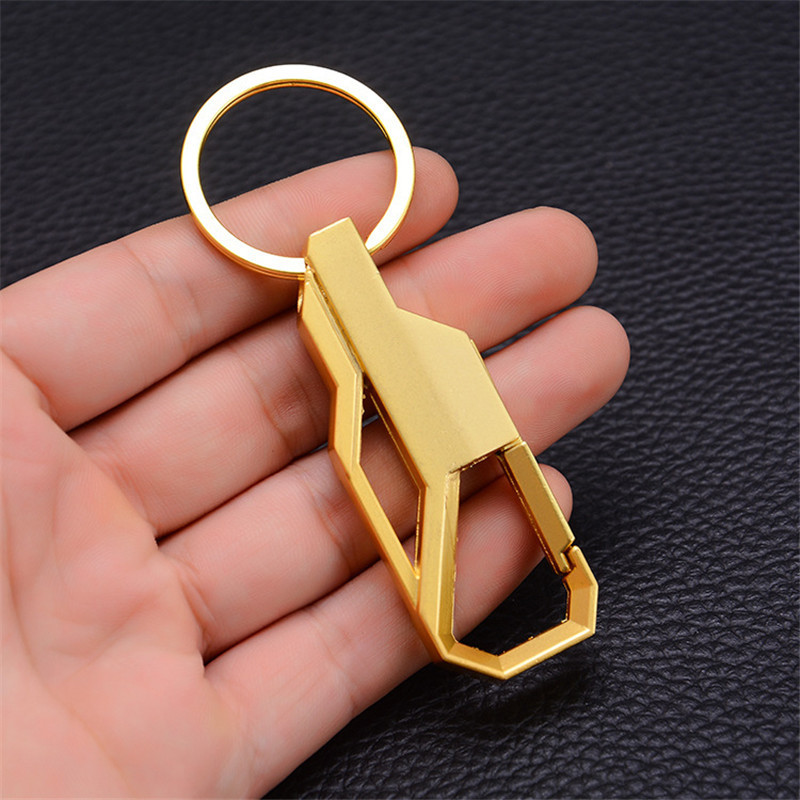 Silver Metal Punk Key Ring, Inlay Keychain for Classic Car Keys, Stylish Gift for Men and Women, Romantic Key Chain