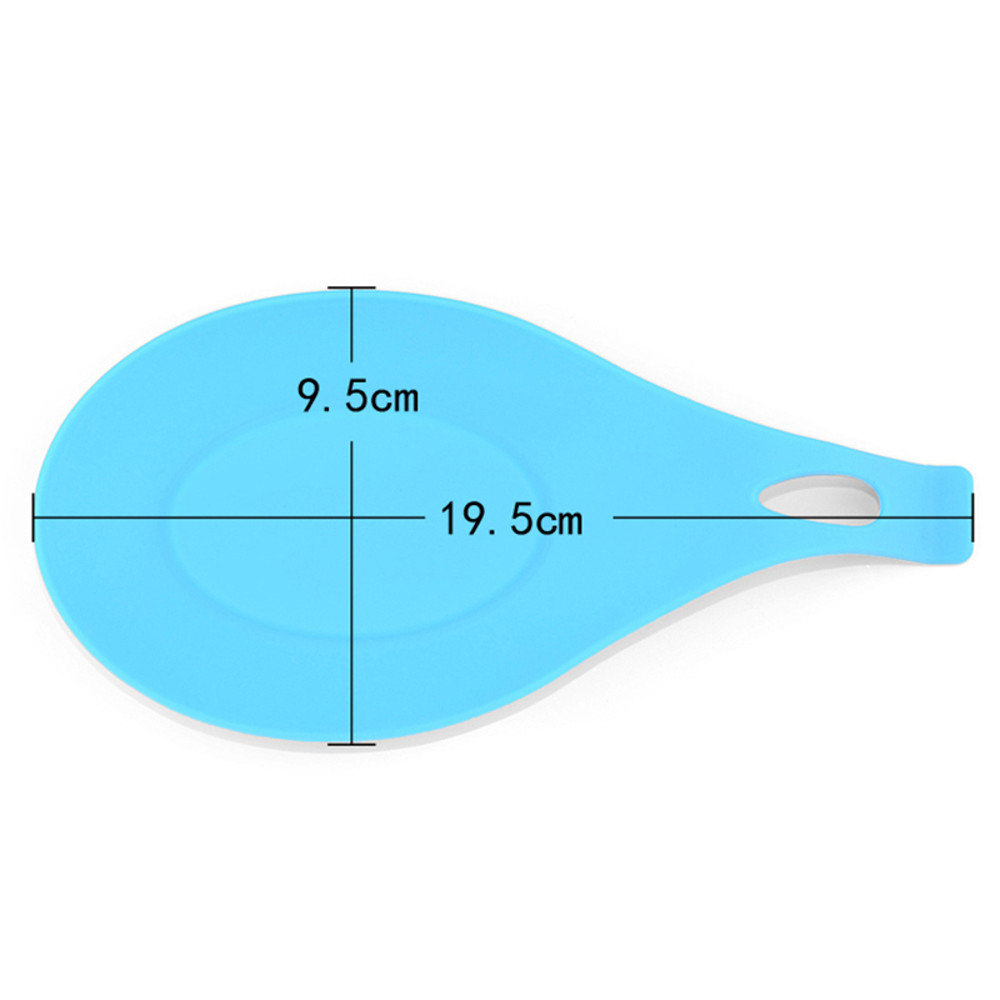 Silicone Spoon Rest Mat Holder for Kitchen Utensil Supplies, Gadgets Multipurpose Tray, Non Slip Tableware Accessories