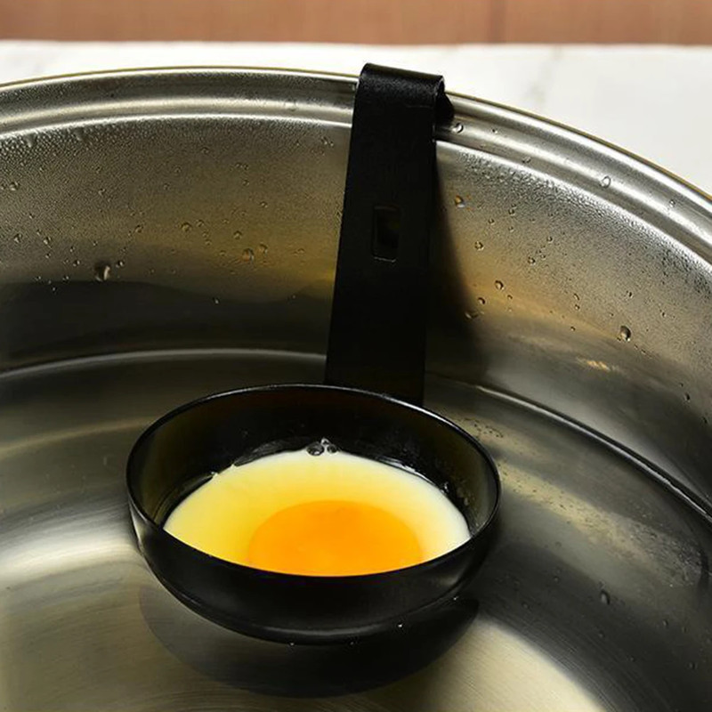 Nonstick Large Poached Egg Maker, Egg Boiled Holder Rack, Kitchen Cooker Gadgets for Home Use
