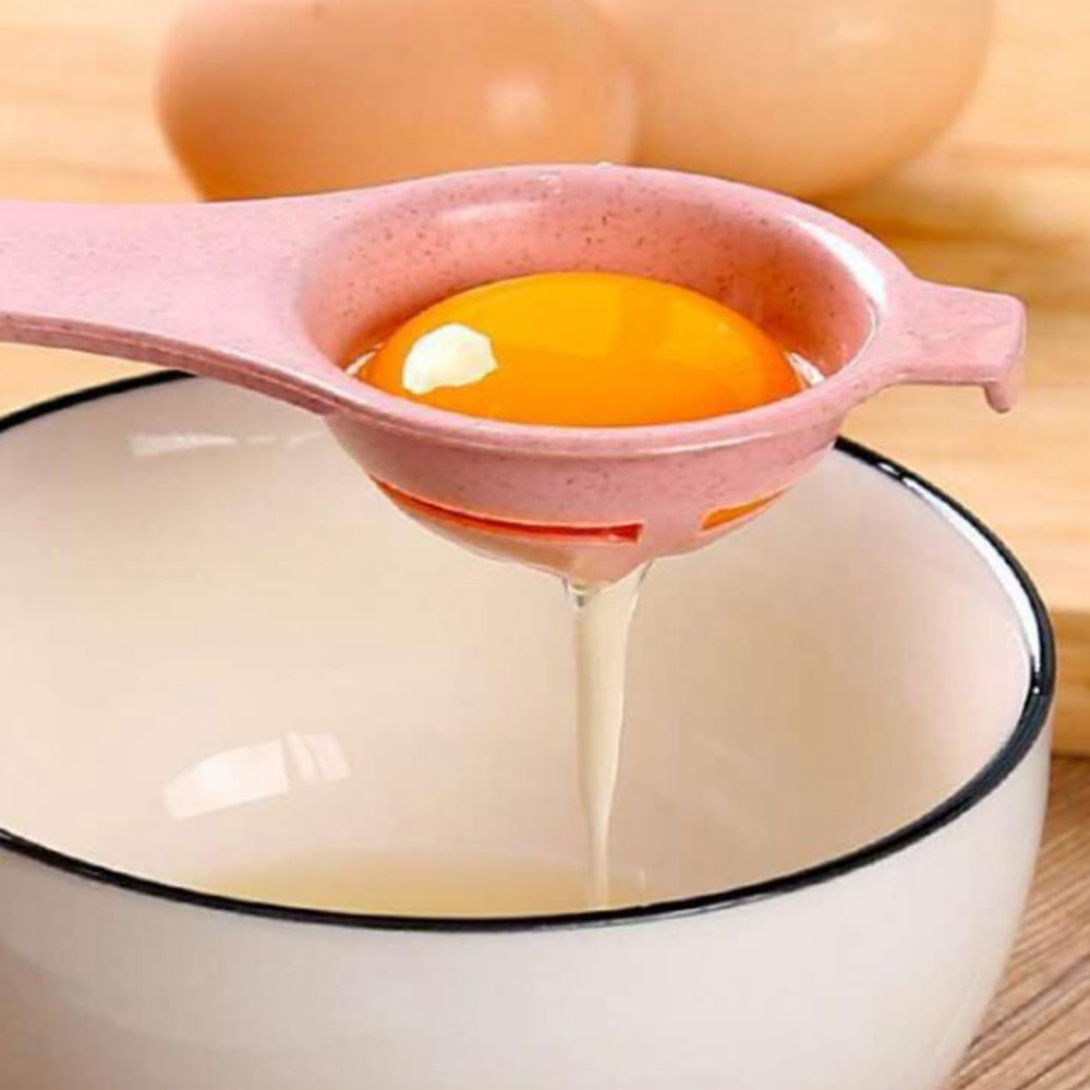 Food Grade Egg Separator Divider Wheat Stalk Egg Yolk Separator Tool, Baking Kitchen Gadgets, Raw Egg White Filter