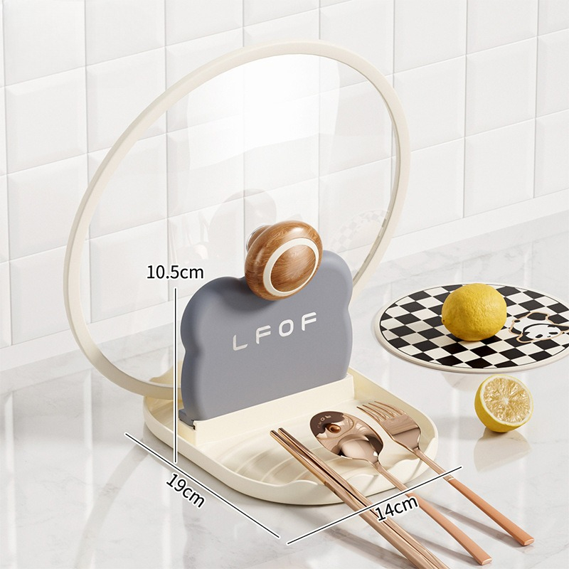 Multifunctional Pan Pot Lid Holder Stand Rack, Spoon Rest Organizer, Spatula Soup Spoon Storage Shelf for Kitchen