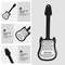 Stainless Guitar Shape Handheld Fruit Grater, Metal Cheese Grater, Comfortable Grip Kitchen Crusher Kitchen Gadgets