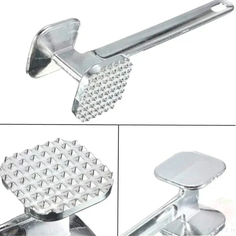Stainless Steel Meat Tenderizer Hammer Mallet Tool, Pounding Kitchen Tool for Chicken, Pork, Beef, Steak
