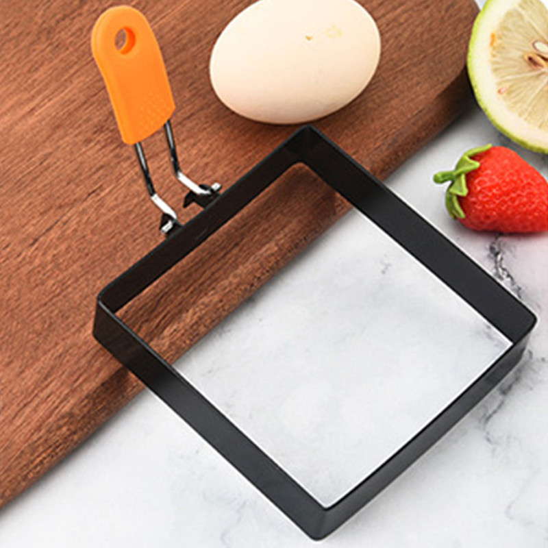 Nonstick Stainless Steel Egg Ring Square Pancake Mold Muffin Omelet Maker Cooking Tool For Kitchen 2