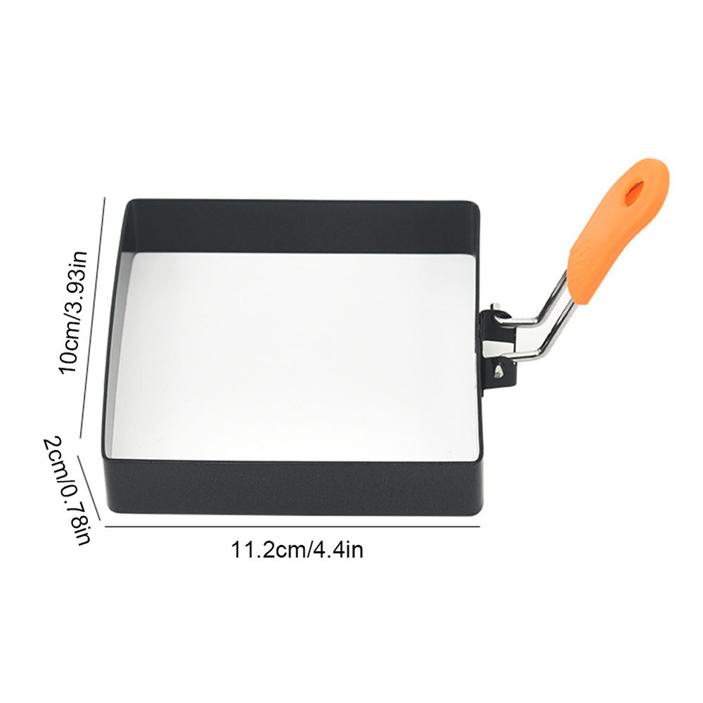 Nonstick Stainless Steel Egg Ring Square Pancake Mold Muffin Omelet Maker Cooking Tool For Kitchen 6