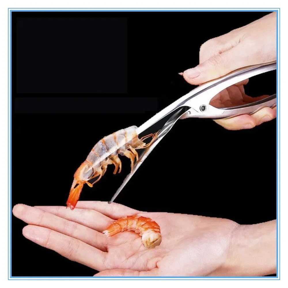 Stainless Steel Shrimp Peeler, Lobster Sheller, Prawn Fishing Knife Kitchen Seafood Tool for Home Kitchen Accessories
