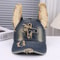 Adjustable Size 3D Ear Decoration Baseball Cap Unisex Fashionable Hole Design Trendy Versatile Sun 0