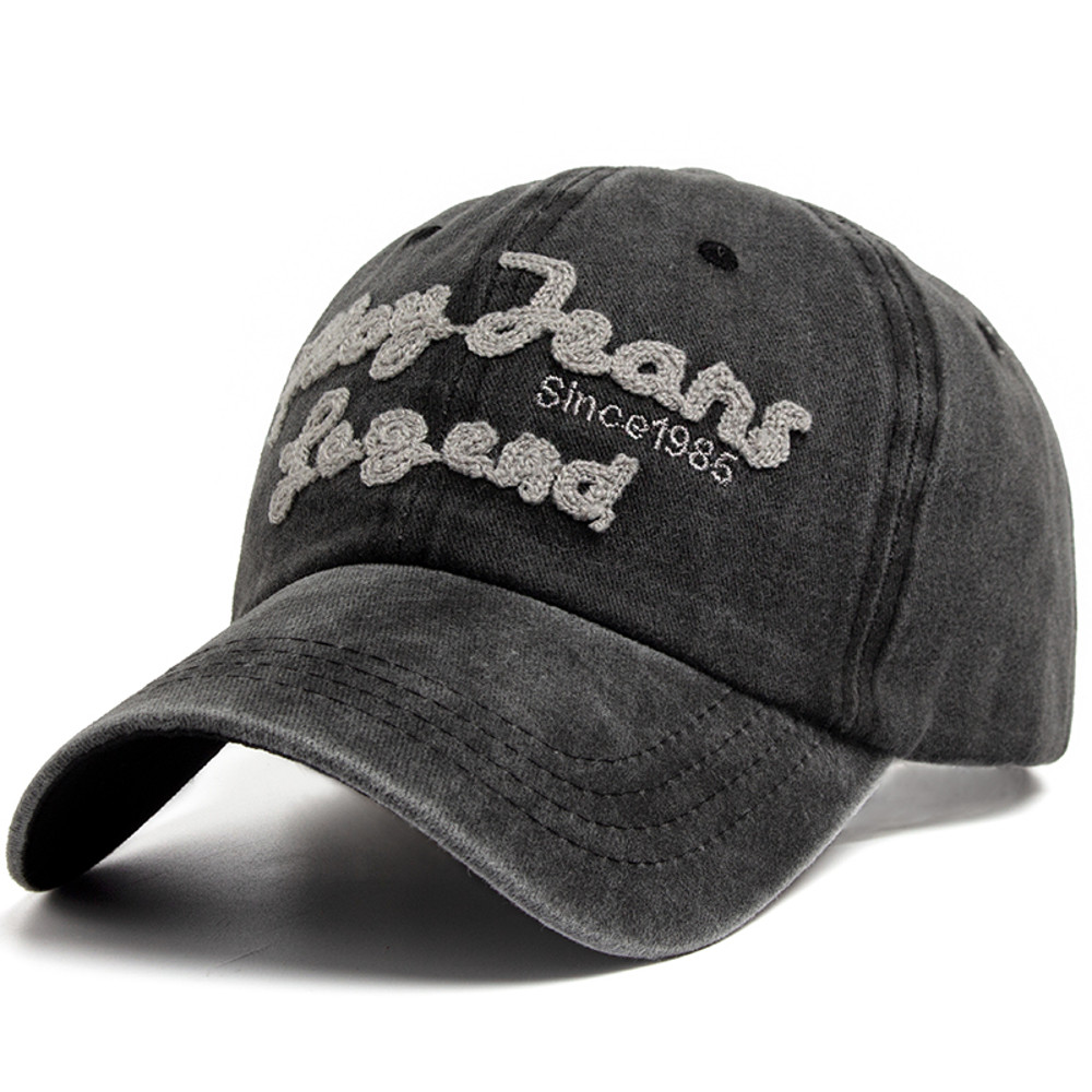 Summer Casual Women Men Baseball Caps Pure Cotton Fishing Cap, Unisex Trucker Hats with Exquisite Letter Embroidery Sun