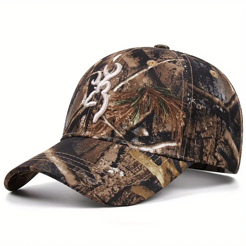 Quick-Drying Outdoor Baseball Caps Sunscreen, Jungle Leaves Camouflage, Unisex Men and Women Camouflage Caps