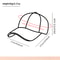 Mesh Breathable Baseball Cap, Fashionable with English Embroidery, Perfect for Outdoor and Daily Wear