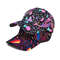 Adjustable Spring Polyester Graffiti Print Casquette Baseball Cap, Outdoor Snapback Hats for Men and Women, Trendy