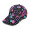 Adjustable Spring Polyester Graffiti Print Casquette Baseball Cap, Outdoor Snapback Hats for Men and Women, Trendy