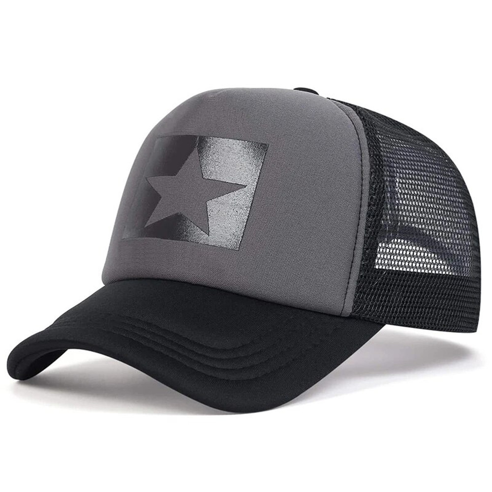 Adjustable Casual Hats Sunscreen Hat FivePointed Star Printed Baseball Net Caps Spring And Summer O 2