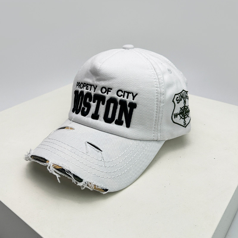 New Unisex Letter Embroidery Baseball Hats, Breathable Personal Sunshade Peaked Caps, Versatile Fashion Retro Style